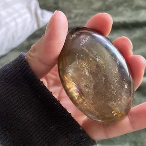 Smokey Quartz Palm stone